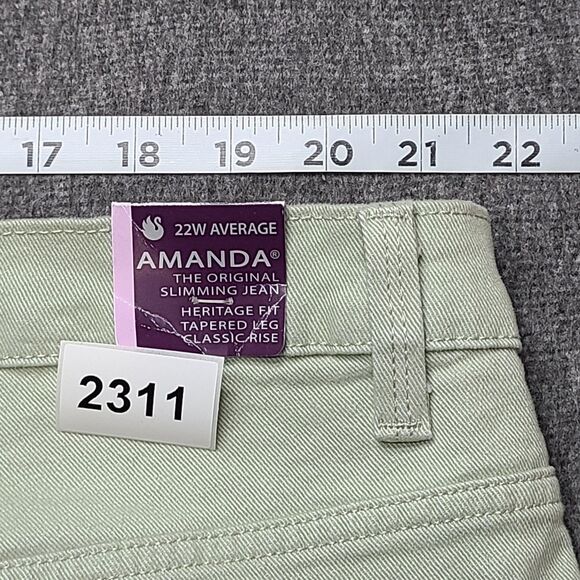 Gloria Vanderbilt Jeans Womens 22W Amanda Soft Touch Stretch Pants Desert Sage - Picture 11 of 11